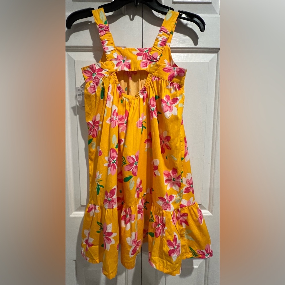NWT🌼OLD NAVY Yellow & Pink Floral A-Line Sundress - Picture 7 of 9